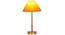 Yellow cotton  Metal Gold  Table Lamp (Yellow) by Urban Ladder - - 