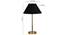 Black cotton  Metal Gold  Table Lamp (Black) by Urban Ladder - - 
