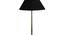 Black cotton  Metal Gold  Table Lamp (Black) by Urban Ladder - - 