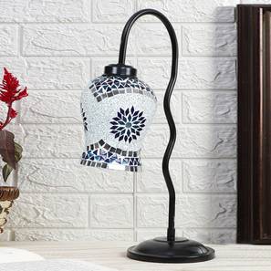 Multicolor Mosaic Glass Zig Zag Curvy Table lamp with Iron Base-image-44