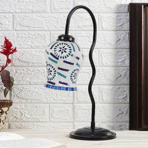 Multicolor Mosaic Glass Zig Zag Curvy Table lamp with Iron Base-image-46