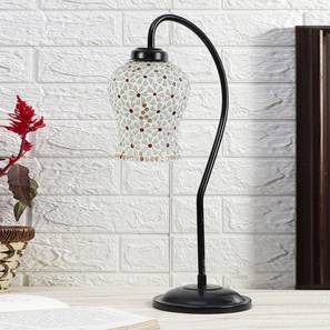 Multicolor Mosaic Glass Curvy Table lamp with Iron Base-image-17