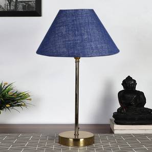 devansh Blue Jute Metal Gold Table Lamp-picture-20