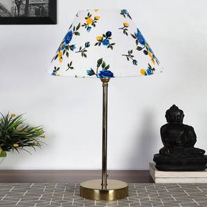 devansh Multi-color cotton with Metal Gold Table Lamp-picture-16