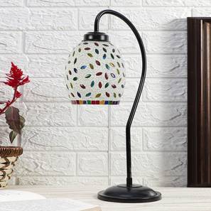 devansh Multicolor Mosaic Glass Curvy Table lamp with Iron Base-picture-41