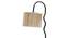 Round Bamboo  Zig Zag Curvy  Table lamp with Iron Base  (SP22) (Beige) by Urban Ladder - - 