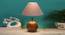 Grey cotton with  Natural Wood   Table Lamp (Grey) by Urban Ladder - - 
