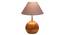 Grey cotton with  Natural Wood   Table Lamp (Grey) by Urban Ladder - - 