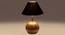 Black cotton with  Natural Wood   Table Lamp (Black) by Urban Ladder - - 