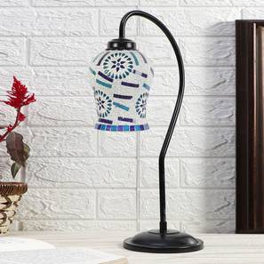 devansh Multicolor Mosaic Glass Curvy Table lamp with Iron Base-picture-35