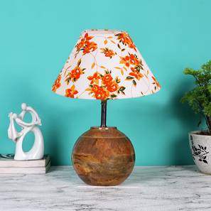 devansh Multicolor cotton with Natural Wood Table Lamp -2-picture-11