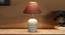 Grey cotton with  White Brushed Wood    Table Lamp (Grey) by Urban Ladder - - 