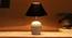 Black cotton with  White Brushed Wood    Table Lamp (Black) by Urban Ladder - - 