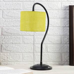 Yellow Jute Curvy table lamp with Iron Base-image-41