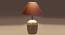 Grey cotton with  White Brushed Wood    Table Lamp (Grey) by Urban Ladder - - 