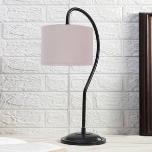 Table Lamps Design Grey cotton Curvy table lamp with Iron Base (SP06) (Grey)
