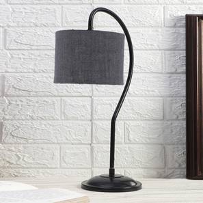 Grey Jute Curvy table lamp with Iron Base-image-39