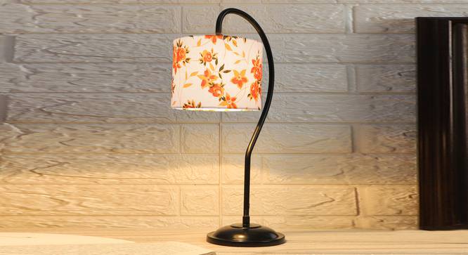 Multi cotton Curvy table lamp with Iron Base (SP14) (Multi) by Urban Ladder - - 