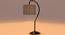Grey Jute  Curvy table lamp with Iron Base (SP20) (Grey) by Urban Ladder - - 