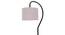 Grey cotton Curvy table lamp with Iron Base (SP06) (Grey) by Urban Ladder - - 