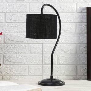 Black Jute Curvy table lamp with Iron Base-image-29