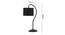 Black Jute  Curvy table lamp with Iron Base (SP18) (Black) by Urban Ladder - - 