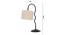 off-white cotton Zig Zag Curvy  table lamp with Iron Base (SP23) (Beige) by Urban Ladder - - 