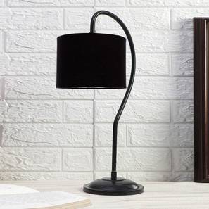 devansh Black cotton Curvy table lamp with Iron Base-picture-25