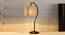 Round Bamboo Curvy Table lamp with Iron Base  (SP00) (Beige) by Urban Ladder - - 