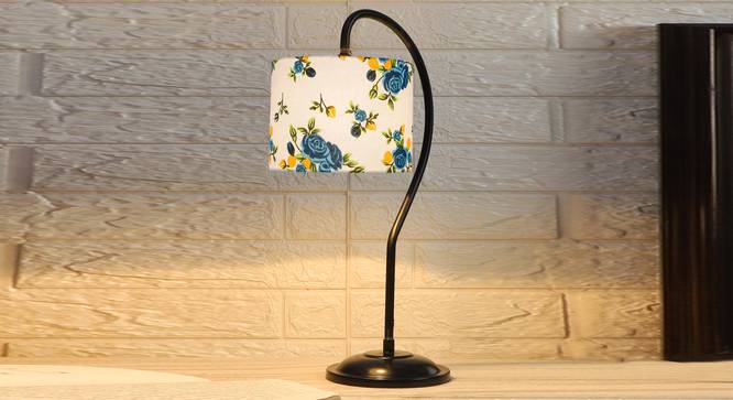 Multi cotton Curvy table lamp with Iron Base (SP13) (Multi) by Urban Ladder - - 