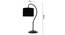 Black cotton Curvy table lamp with Iron Base (SP02) (Black) by Urban Ladder - - 