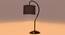 Black cotton Curvy table lamp with Iron Base (SP02) (Black) by Urban Ladder - - 