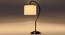 off-white cotton Curvy table lamp with Iron Base (SP01) (White) by Urban Ladder - - 
