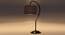 Black cotton Curvy table lamp with Iron Base (SP02) (Black) by Urban Ladder - - 