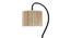 Round Bamboo Curvy Table lamp with Iron Base  (SP00) (Beige) by Urban Ladder - - 