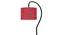 Maroon Jute  Curvy table lamp with Iron Base (SP11) (Red) by Urban Ladder - - 
