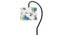 Multi cotton Curvy table lamp with Iron Base (SP13) (Multi) by Urban Ladder - - 