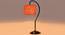 Orange Jute  Curvy table lamp with Iron Base (SP19) (Orange) by Urban Ladder - - 