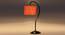 Orange Jute  Curvy table lamp with Iron Base (SP19) (Orange) by Urban Ladder - - 