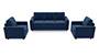 Apollo Sofa Set (Cobalt, Fabric Sofa Material, Compact Sofa Size, Soft Cushion Type, Regular Sofa Type, Master Sofa Component, Regular Back Type, Regular Back Height) by Urban Ladder - - 93325