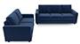 Apollo Sofa Set (Cobalt, Fabric Sofa Material, Compact Sofa Size, Soft Cushion Type, Regular Sofa Type, Master Sofa Component, Regular Back Type, Regular Back Height) by Urban Ladder - - 93327
