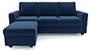Apollo Sofa Set (Cobalt, Fabric Sofa Material, Compact Sofa Size, Soft Cushion Type, Regular Sofa Type, Master Sofa Component, Regular Back Type, Regular Back Height) by Urban Ladder - - 93333