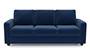 Apollo Sofa Set (Cobalt, Fabric Sofa Material, Compact Sofa Size, Soft Cushion Type, Regular Sofa Type, Individual 3 Seater Sofa Component, Regular Back Type, Regular Back Height) by Urban Ladder - - 93335