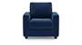 Apollo Sofa Set (Cobalt, Fabric Sofa Material, Compact Sofa Size, Soft Cushion Type, Regular Sofa Type, Individual 1 Seater Sofa Component, Regular Back Type, Regular Back Height) by Urban Ladder - - 93337