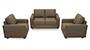 Apollo Sofa Set (Dune, Fabric Sofa Material, Compact Sofa Size, Soft Cushion Type, Regular Sofa Type, Master Sofa Component, Regular Back Type, Regular Back Height) by Urban Ladder - - 93432