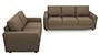Apollo Sofa Set (Dune, Fabric Sofa Material, Compact Sofa Size, Soft Cushion Type, Regular Sofa Type, Master Sofa Component, Regular Back Type, Regular Back Height) by Urban Ladder - - 93436