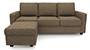 Apollo Sofa Set (Dune, Fabric Sofa Material, Compact Sofa Size, Soft Cushion Type, Regular Sofa Type, Master Sofa Component, Regular Back Type, Regular Back Height) by Urban Ladder - - 93442