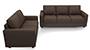 Apollo Sofa Set (Mocha, Fabric Sofa Material, Compact Sofa Size, Soft Cushion Type, Regular Sofa Type, Master Sofa Component) by Urban Ladder