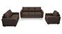Apollo Sofa Set (Mocha, Fabric Sofa Material, Compact Sofa Size, Soft Cushion Type, Regular Sofa Type, Master Sofa Component) by Urban Ladder