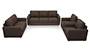 Apollo Sofa Set (Mocha, Fabric Sofa Material, Compact Sofa Size, Soft Cushion Type, Regular Sofa Type, Master Sofa Component) by Urban Ladder